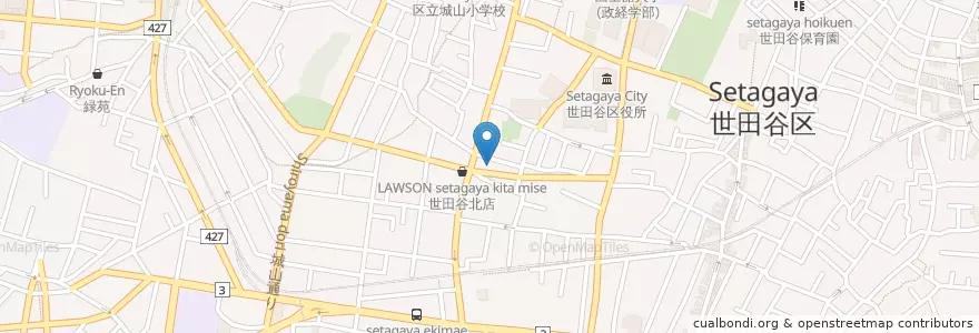 Mapa de ubicacion de 世田谷四郵便局 en Japan, Tokio, 世田谷区.