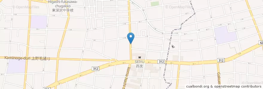 Mapa de ubicacion de 世田谷深沢一郵便局 en Япония, Токио, Сэтагая.
