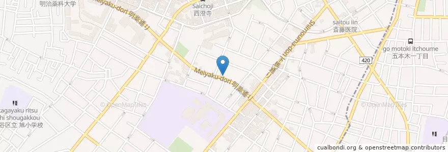 Mapa de ubicacion de 世田谷警察署下馬四丁目交番 en Japan, 東京都, 世田谷区.