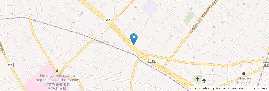 Mapa de ubicacion de 世田谷野沢郵便局 en 日本, 东京都/東京都, 目黒区, 世田谷区.