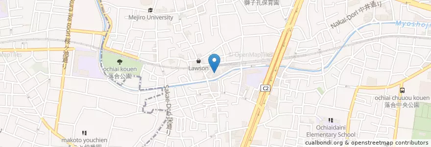 Mapa de ubicacion de 中井児童館 en Jepun, 東京都, 中野区, 新宿区.