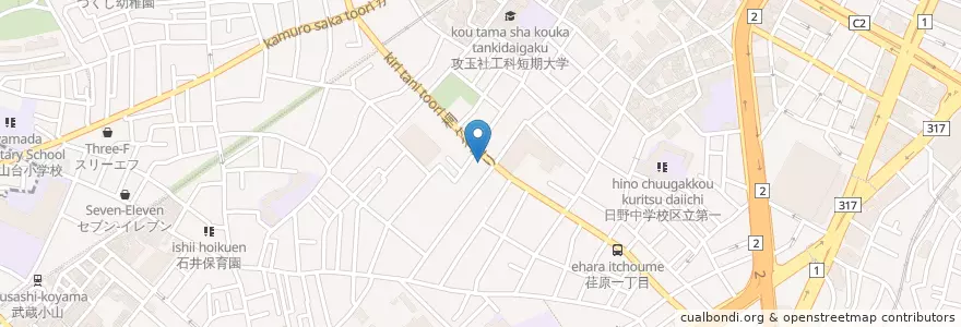 Mapa de ubicacion de 中原保育園 en Japón, Tokio, Shinagawa.