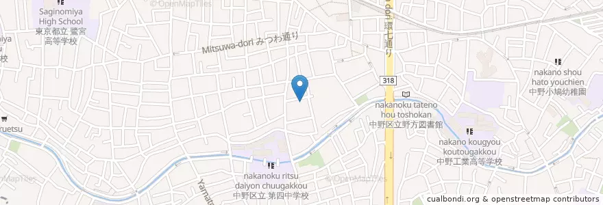 Mapa de ubicacion de オンビーノスクエア野方 en Japão, Tóquio, 中野区.