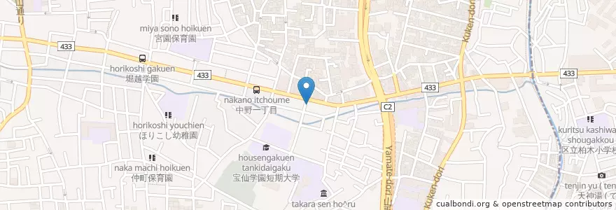 Mapa de ubicacion de 中野消防署宮園出張所 en Japan, Tokio, 中野区.