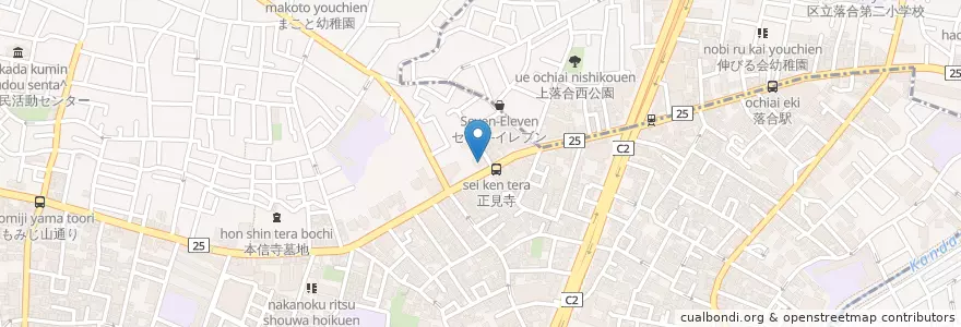 Mapa de ubicacion de 中野消防署東中野出張所 en اليابان, 東京都, 中野区.