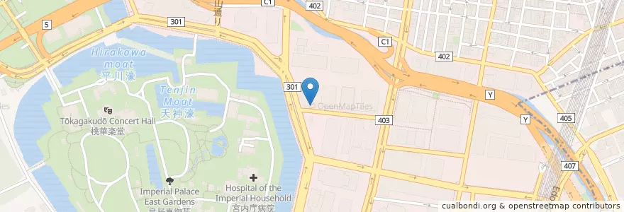 Mapa de ubicacion de 丸の内消防署 en 日本, 东京都/東京都, 千代田區.