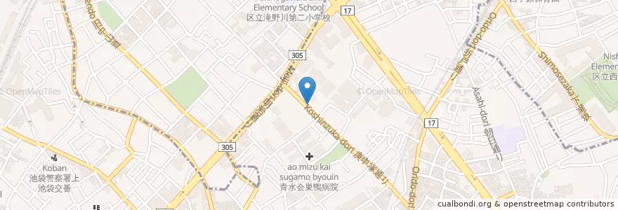 Mapa de ubicacion de 久保田病院 en 日本, 东京都/東京都, 北区.