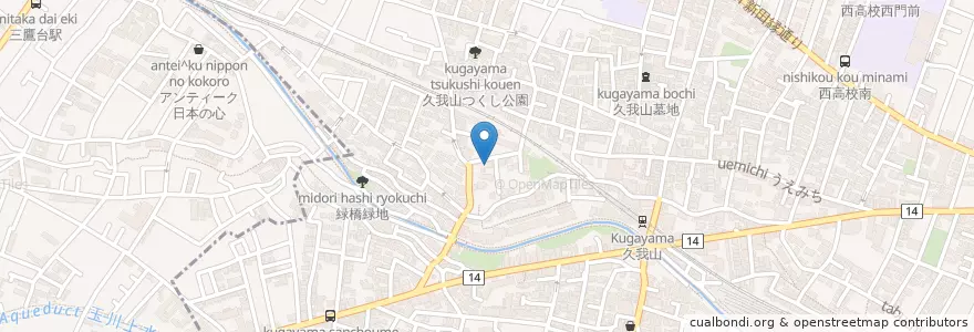 Mapa de ubicacion de 久我山幼稚園 en Japan, 東京都, 杉並区.