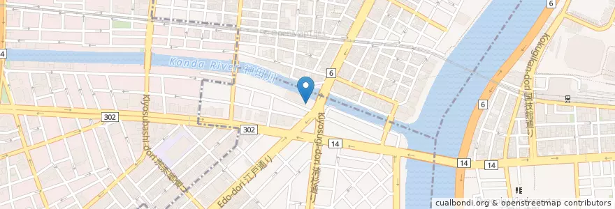 Mapa de ubicacion de 久松警察署東日本橋交番 en Giappone, Tokyo.