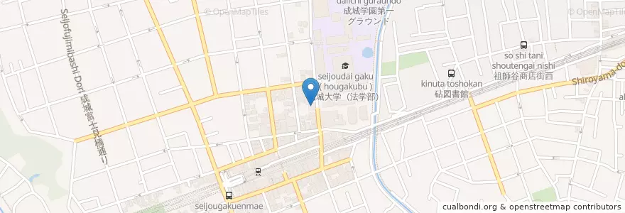 Mapa de ubicacion de 九折会成城木下病院 en 일본, 도쿄도, 世田谷区.
