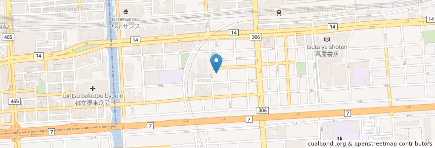 Mapa de ubicacion de 亀戸第二児童館 en Japan, Tokio, 江東区.