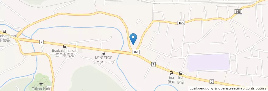 Mapa de ubicacion de 五日市警察署伊奈駐在所 en 日本, 東京都, あきる野市.