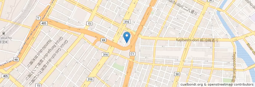 Mapa de ubicacion de 京橋消防署 en 日本, 东京都/東京都, 中央区.