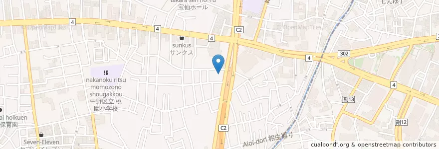 Mapa de ubicacion de 仁友会国際仁友病院 en Giappone, Tokyo, 中野区.