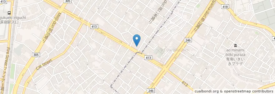 Mapa de ubicacion de 伊藤病院 en 日本, 東京都, 渋谷区.