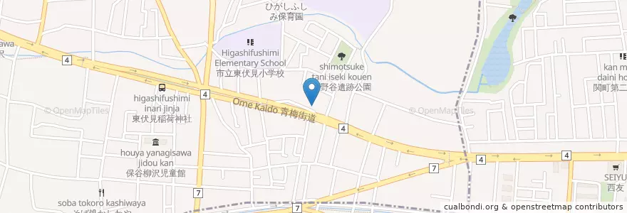 Mapa de ubicacion de 保谷東伏見郵便局 en 日本, 東京都, 西東京市.