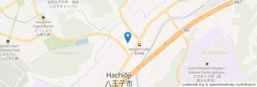 Mapa de ubicacion de 元八王子幼稚園 en ژاپن, 東京都, 八王子市.