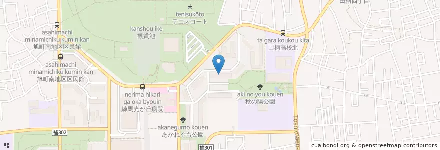Mapa de ubicacion de 光が丘さくら幼稚園 en Japão, Tóquio, 練馬区.