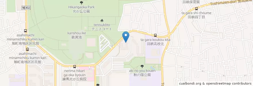 Mapa de ubicacion de 光が丘第十一保育園 en Japonya, 東京都, 練馬区.
