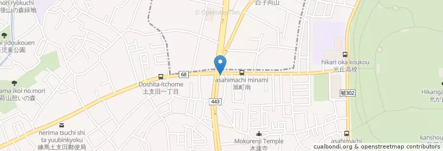 Mapa de ubicacion de 光が丘警察署 土支田交番 en Япония, Токио, Нерима.