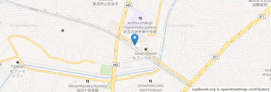 Mapa de ubicacion de 光が丘警察署練馬高野台駅前交番 en Giappone, Tokyo, 練馬区.