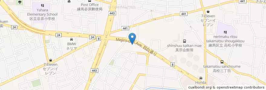 Mapa de ubicacion de 光が丘警察署谷原交番 en Giappone, Tokyo, 練馬区.