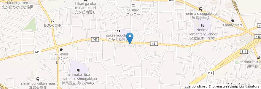 Mapa de ubicacion de 光が丘警察署 高松駐在所 en Japan, Tokio, 練馬区.