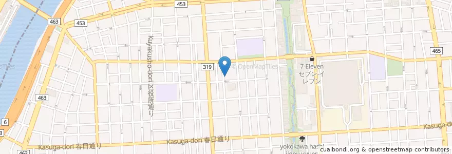 Mapa de ubicacion de 光の園保育学校 en ژاپن, 東京都, 墨田区.