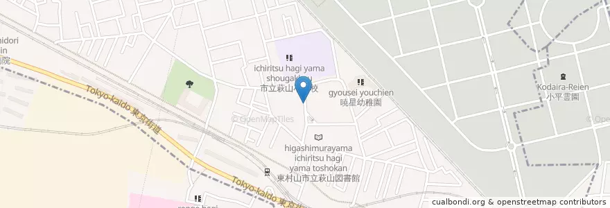Mapa de ubicacion de 光友会逸見病院 en 일본, 도쿄도, 東村山市.