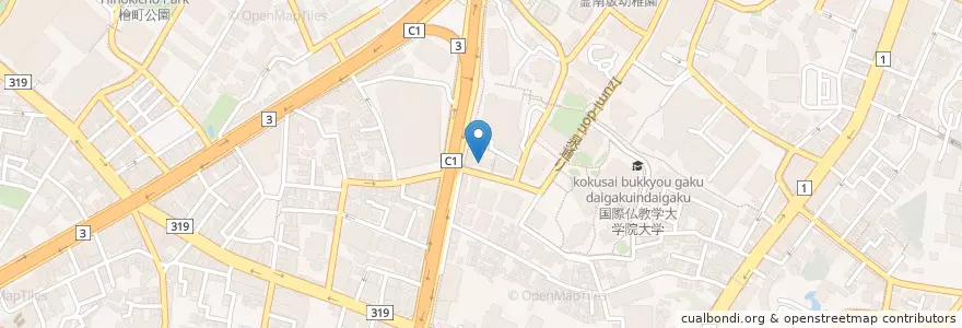 Mapa de ubicacion de 全特六本木ビル内郵便局 en 日本, 东京都/東京都, 港區.
