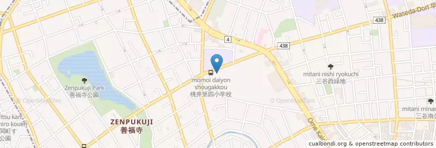 Mapa de ubicacion de 八幡幼稚園 en 日本, 东京都/東京都, 練馬区, 杉並区.