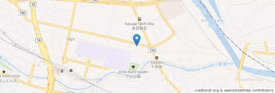 Mapa de ubicacion de 八王子北野郵便局 en Japan, Tokyo, Hachioji.