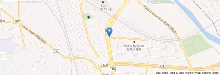Mapa de ubicacion de 八王子消防署北野出張所 en Japan, 東京都, 八王子市.