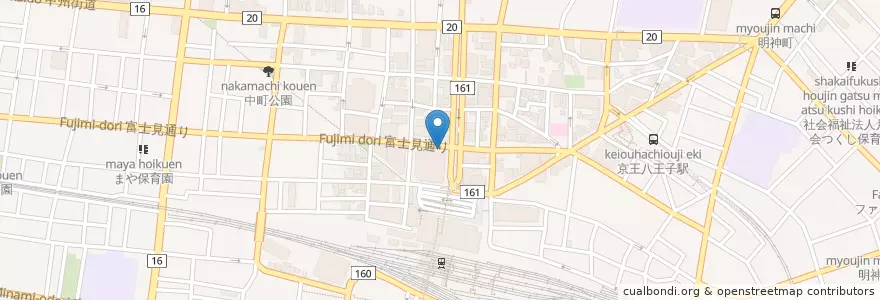 Mapa de ubicacion de 八王子駅前郵便局 en 日本, 东京都/東京都, 八王子市.