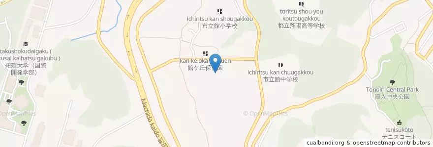Mapa de ubicacion de まごころ保育園 en Japan, 東京都, 八王子市.