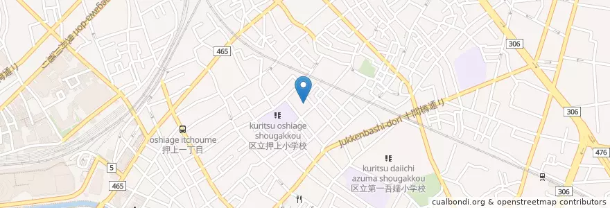 Mapa de ubicacion de 共愛館保育園 en Japão, Tóquio, 墨田区.