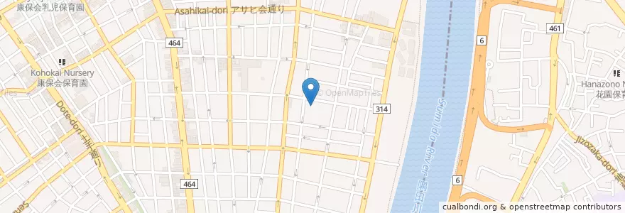 Mapa de ubicacion de 共生保育園 en Япония, Токио, Тайто.