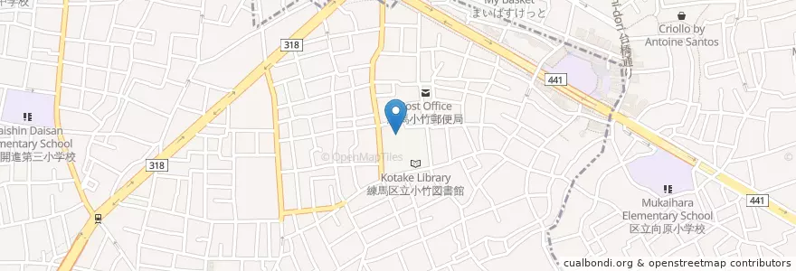 Mapa de ubicacion de りっこう幼稚園 en 日本, 東京都, 練馬区.