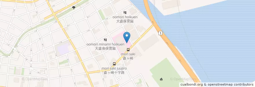 Mapa de ubicacion de 労働者健康福祉機構東京労災病院勤労者予防医療センター en ژاپن, 東京都, 大田区.