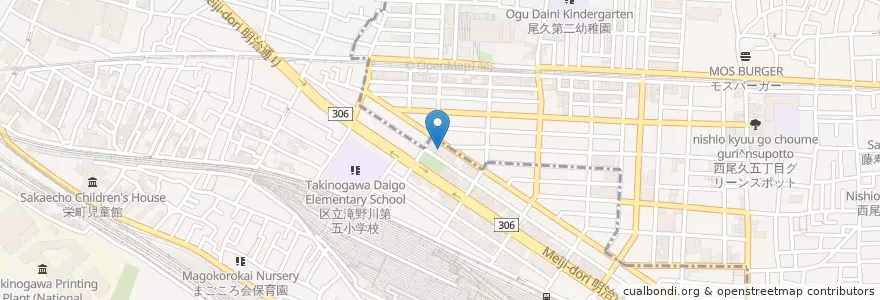 Mapa de ubicacion de 北区立昭和町図書館 en 日本, 东京都/東京都.