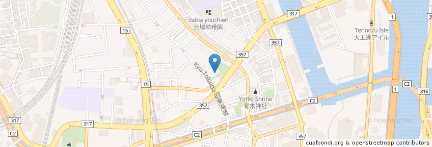 Mapa de ubicacion de 北品川保育園 en Jepun, 東京都, 品川区.