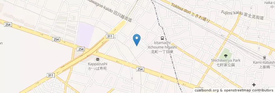 Mapa de ubicacion de 北町児童館 en 日本, 東京都, 練馬区.