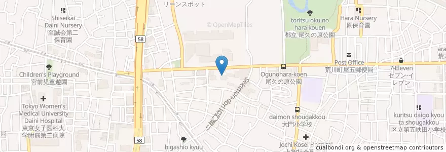Mapa de ubicacion de 北豊島幼稚園 en 日本, 东京都/東京都.