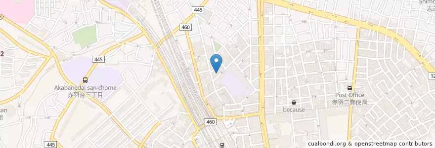 Mapa de ubicacion de 赤羽東口病院 en Japan, 東京都, 北区.