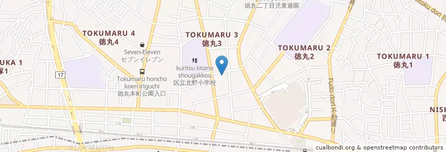 Mapa de ubicacion de 北野保育園 en Japon, Tokyo, 板橋区.