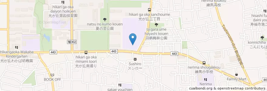 Mapa de ubicacion de 子ども発達支援センター en 日本, 東京都, 練馬区.