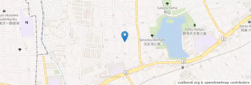 Mapa de ubicacion de 千束保育園 en اليابان, 東京都, 大田区.