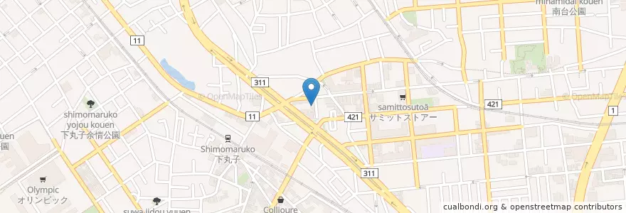 Mapa de ubicacion de 千鳥児童館 en Jepun, 東京都, 大田区.