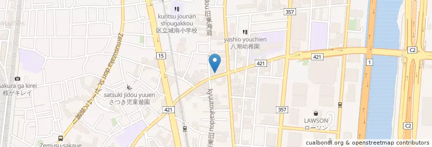 Mapa de ubicacion de 南品川二郵便局 en Japão, Tóquio, 品川区.