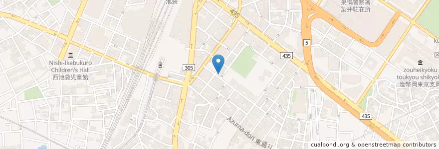 Mapa de ubicacion de 南池袋郵便局 en 日本, 東京都, 豊島区.